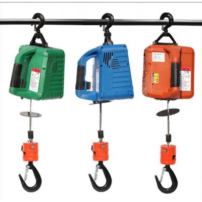 220v Mini Electric Hoist Lifting Tools Windlass 500kg 110v Electric Winch Wire Rope Hoist Portable Electric Traction Hoist