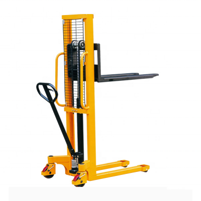 1.6m lifting height nylon wheels strong steel forks hydraulic pump Hand pallet stacker